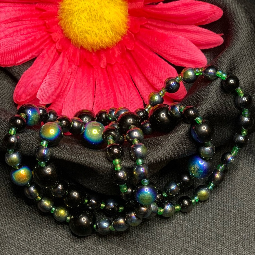 3 Glass Bead Bracelets